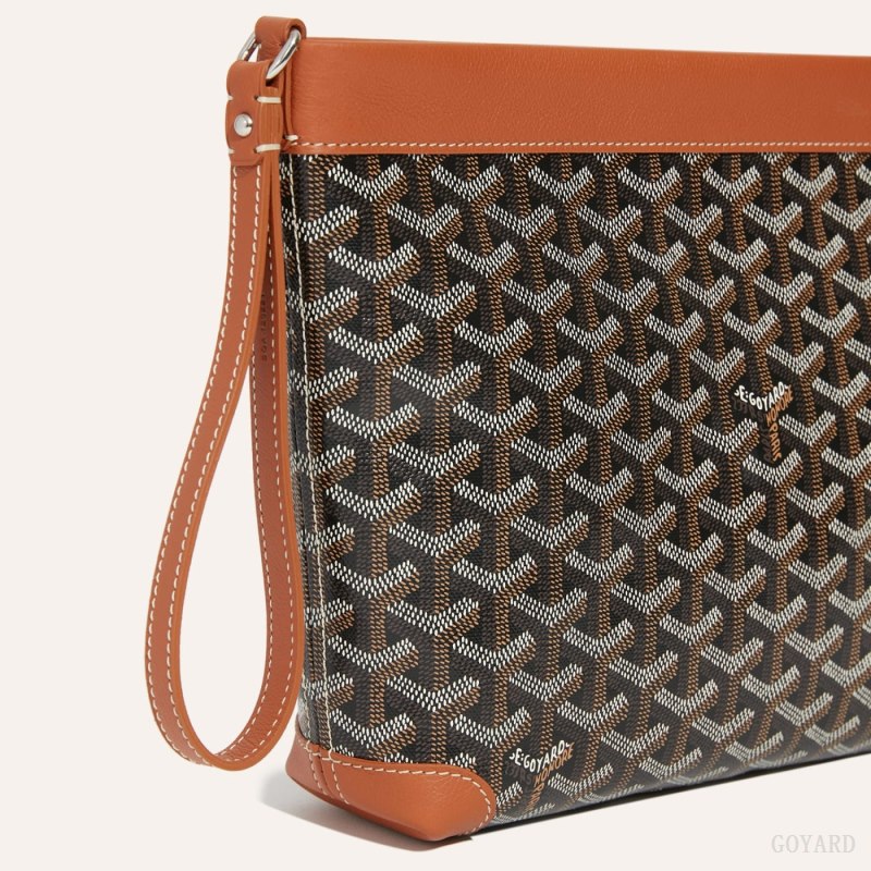 Goyard Conti pouch Kese Çanta Siyah Kahverengi | GY-MUU9366