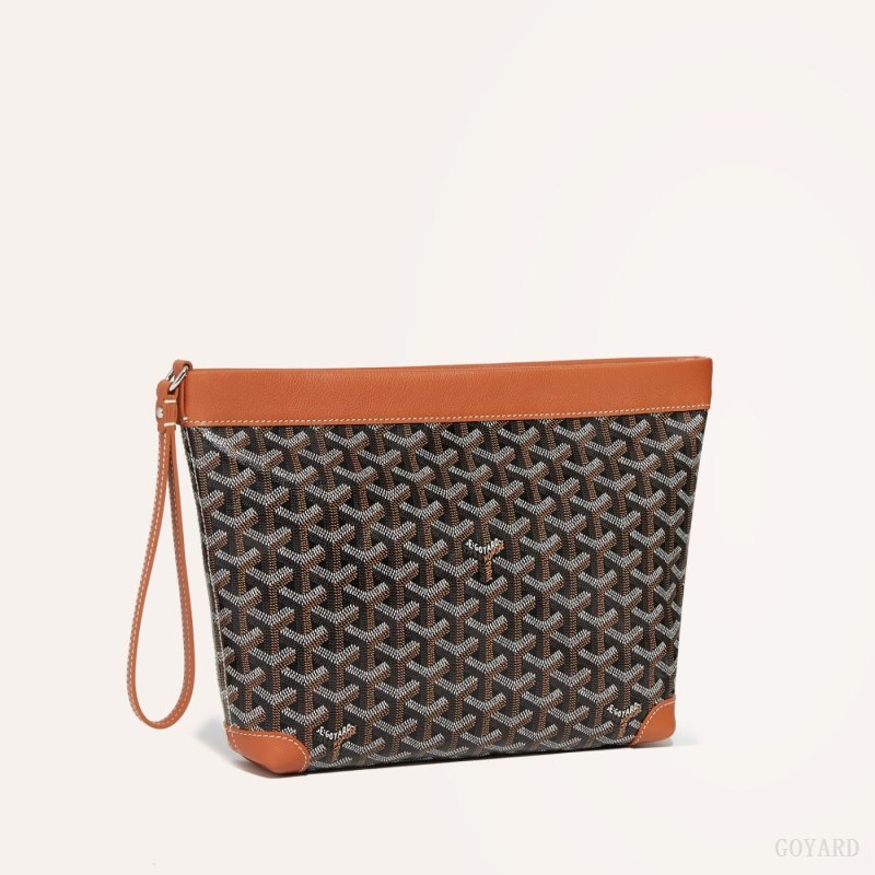 Goyard Conti pouch Kese Çanta Siyah Kahverengi | GY-MUU9366