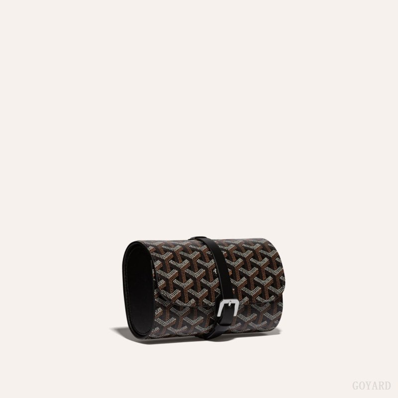 Goyard DOUBLE TRAVEL WATCH CASE Aksesuar Siyah | GY-ARY3184