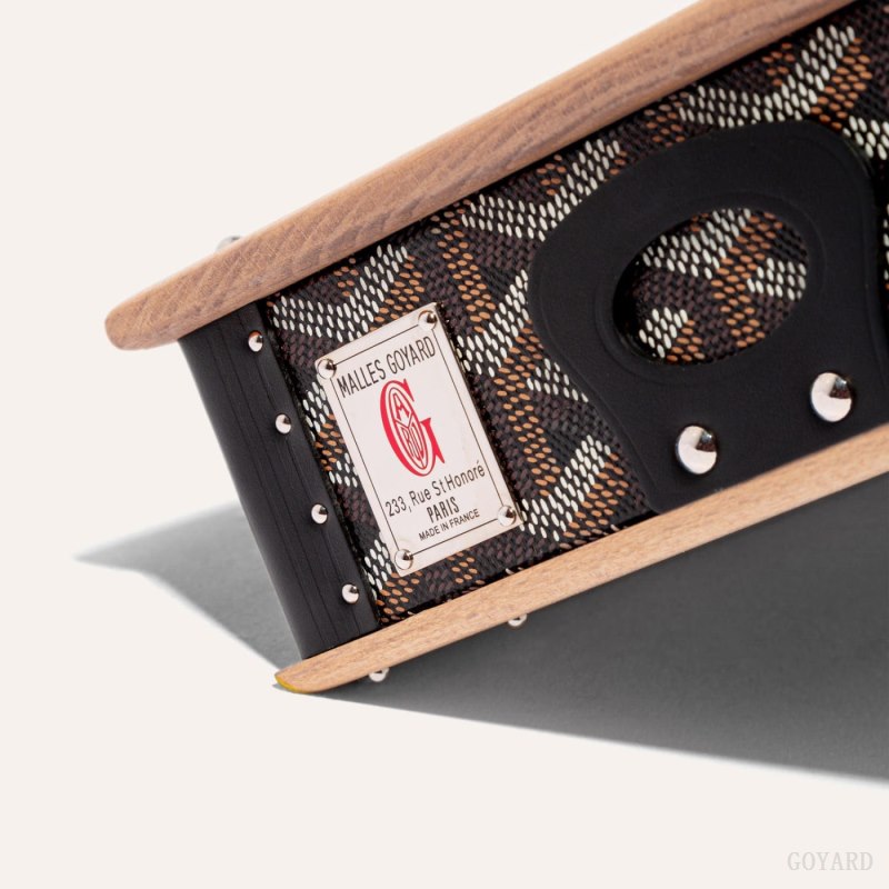 Goyard EDMOND DOUBLE BOWL Aksesuar Siyah | GY-OUQ4149