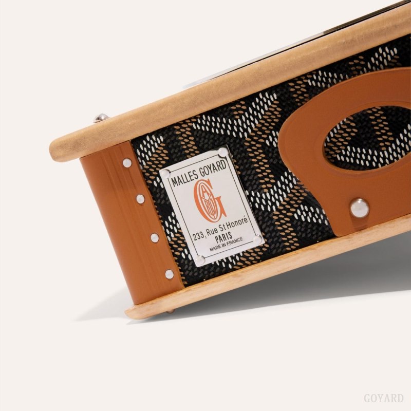 Goyard EDMOND SINGLE BOWL Aksesuar Siyah Kahverengi | GY-DHF0911