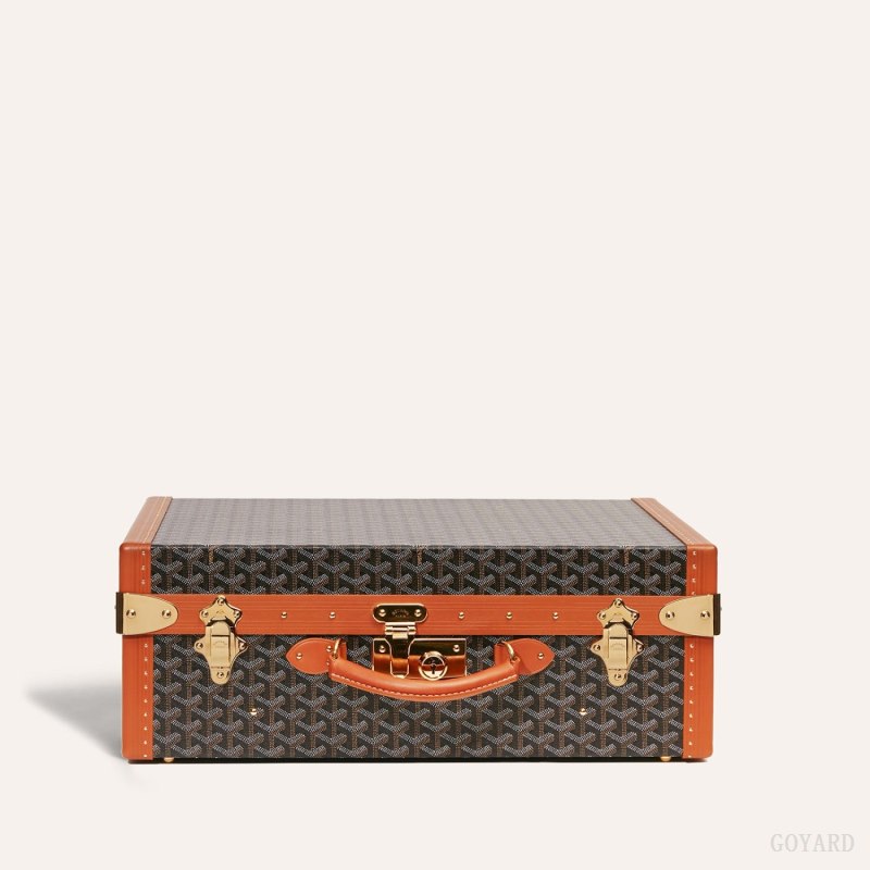 Goyard GRAND HÔTEL 50 CASE Valiz Siyah Kahverengi | GY-DLF1762