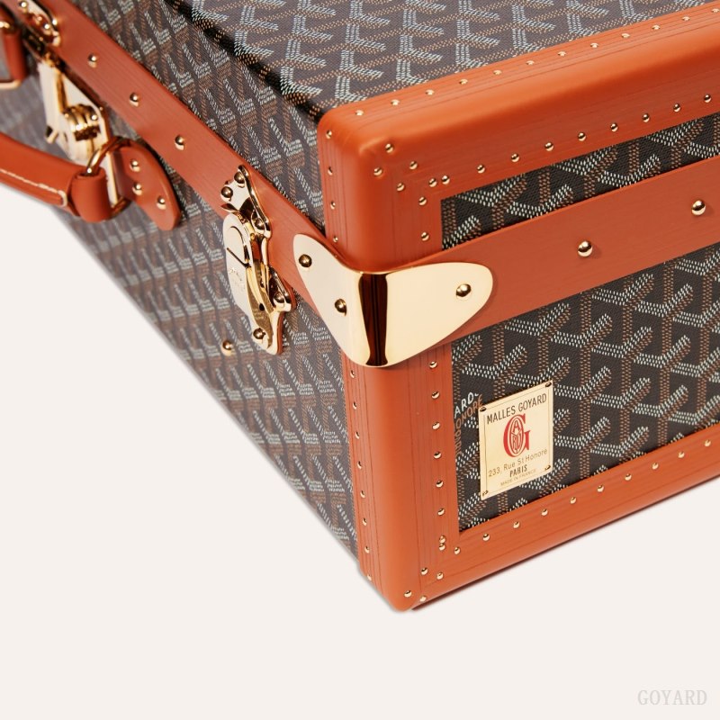 Goyard GRAND HÔTEL 50 CASE Valiz Siyah Kahverengi | GY-DLF1762