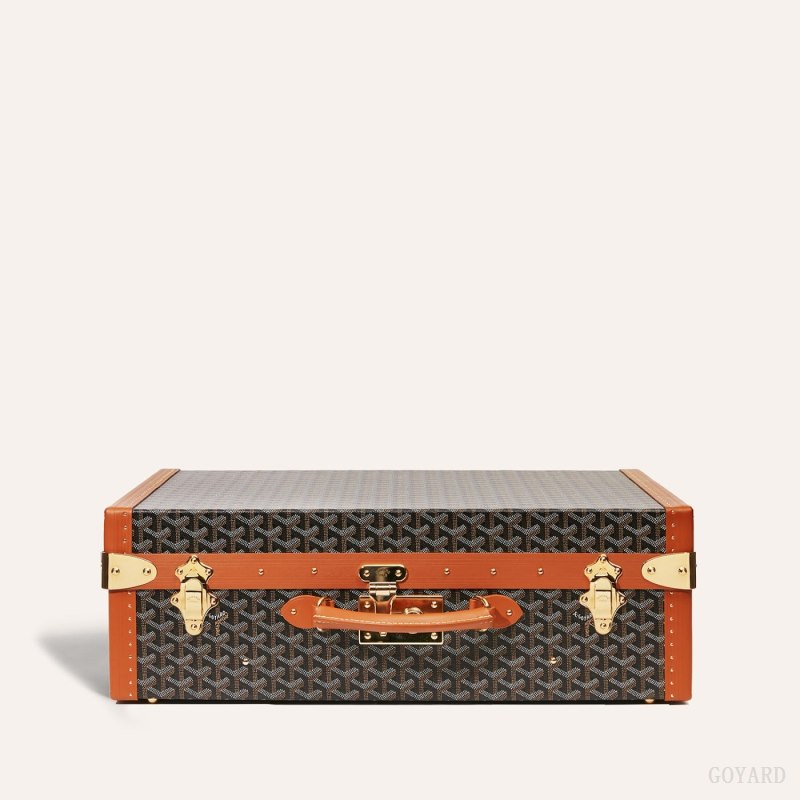 Goyard GRAND HÔTEL 55 CASE Valiz Siyah Kahverengi | GY-UYU7888