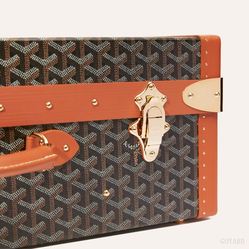Goyard GRAND HÔTEL 55 CASE Valiz Siyah Kahverengi | GY-UYU7888