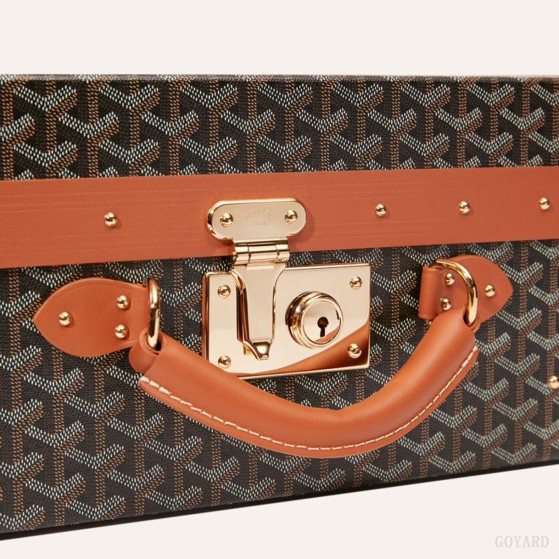 Goyard GRAND HÔTEL 55 CASE Valiz Siyah Kahverengi | GY-UYU7888