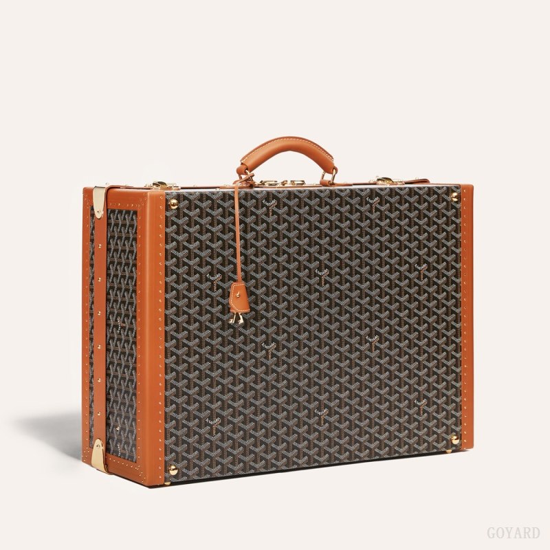 Goyard GRAND HÔTEL 55 CASE Valiz Siyah Kahverengi | GY-UYU7888