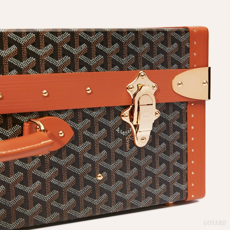Goyard GRAND HÔTEL 60 CASE Valiz Siyah Kahverengi | GY-MCW6871