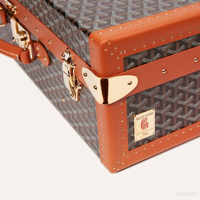 Goyard GRAND HÔTEL 60 CASE Valiz Siyah Kahverengi | GY-MCW6871