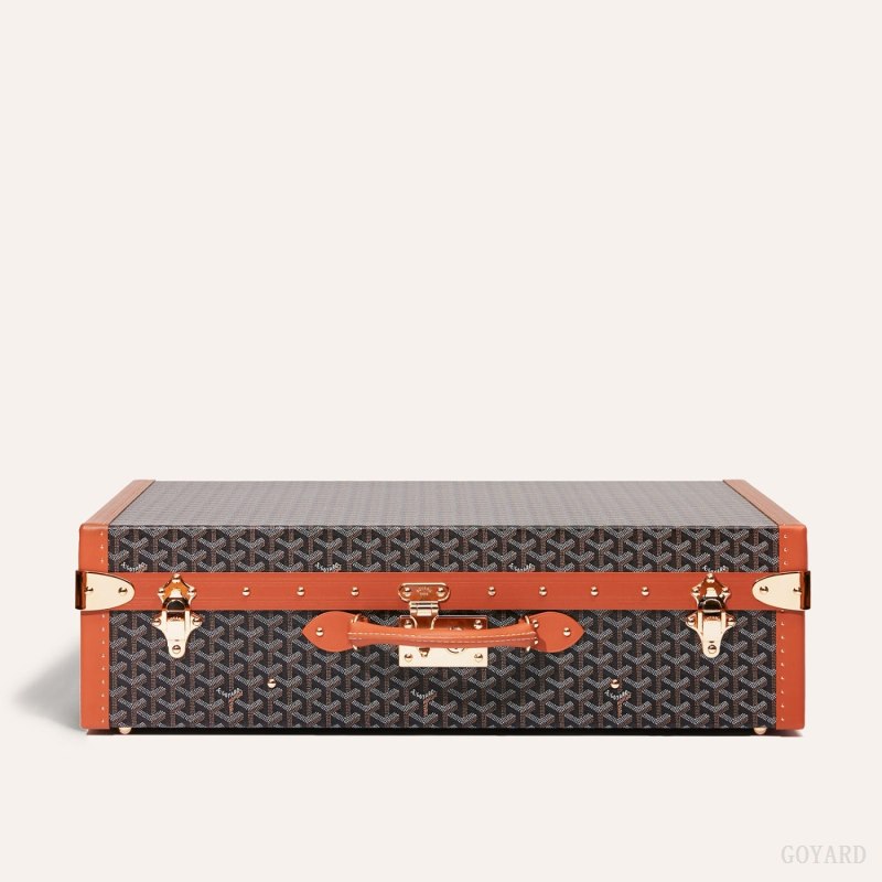 Goyard GRAND HÔTEL 65 CASE Valiz Siyah Kahverengi | GY-HHJ7558