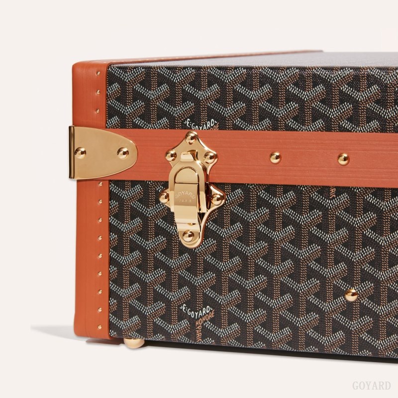 Goyard GRAND HÔTEL 65 CASE Valiz Siyah Kahverengi | GY-HHJ7558
