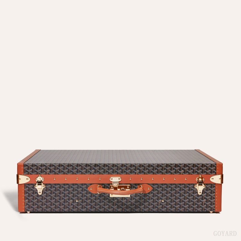 Goyard GRAND HÔTEL 80 CASE Valiz Siyah Kahverengi | GY-TNP7223