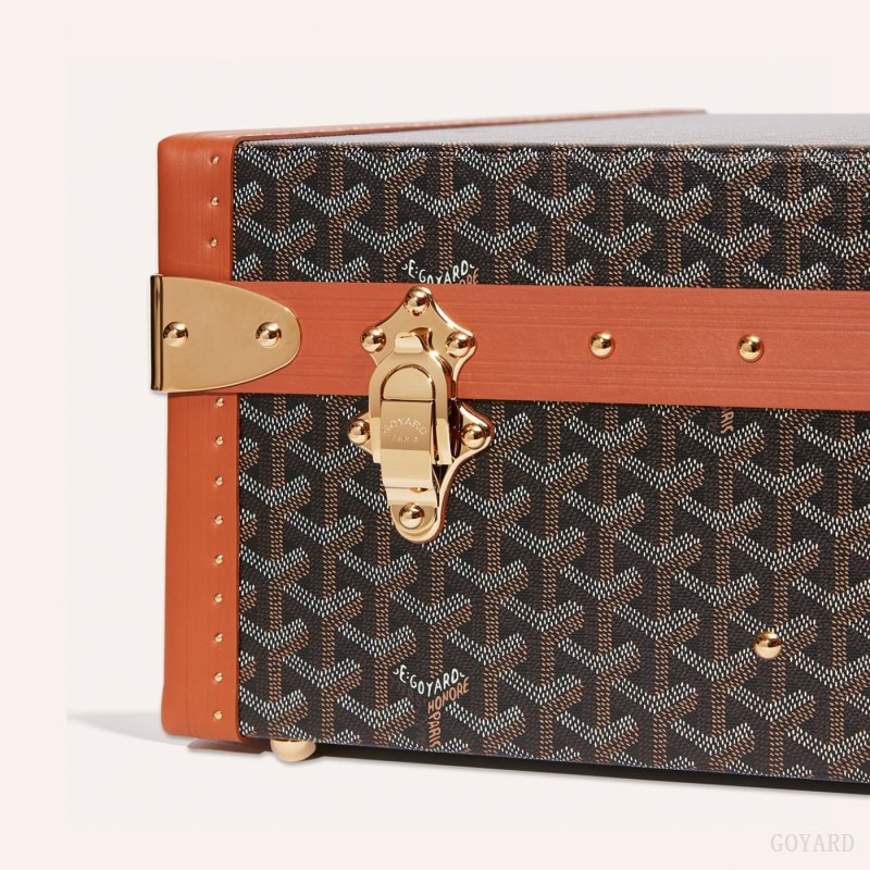 Goyard GRAND HÔTEL 80 CASE Valiz Siyah Kahverengi | GY-TNP7223