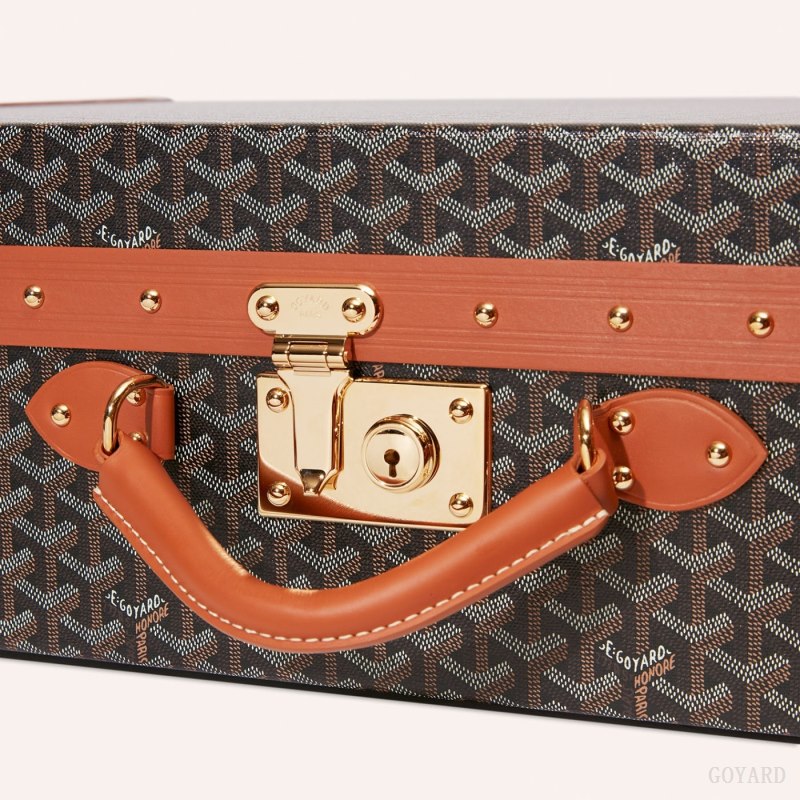 Goyard GRAND HÔTEL 80 CASE Valiz Siyah Kahverengi | GY-TNP7223