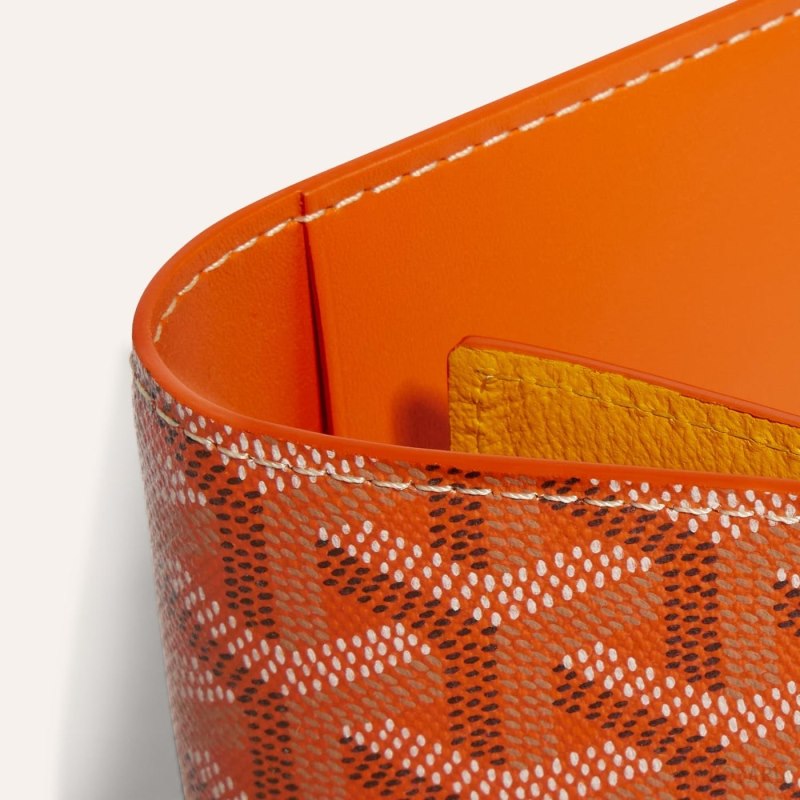 Goyard GRENELLE PASSPORT COVER Pasaport Sahibi Turuncu | GY-OQQ7318