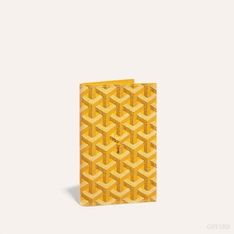 Goyard GRENELLE PASSPORT COVER Pasaport Sahibi Sarı | GY-CWY7249
