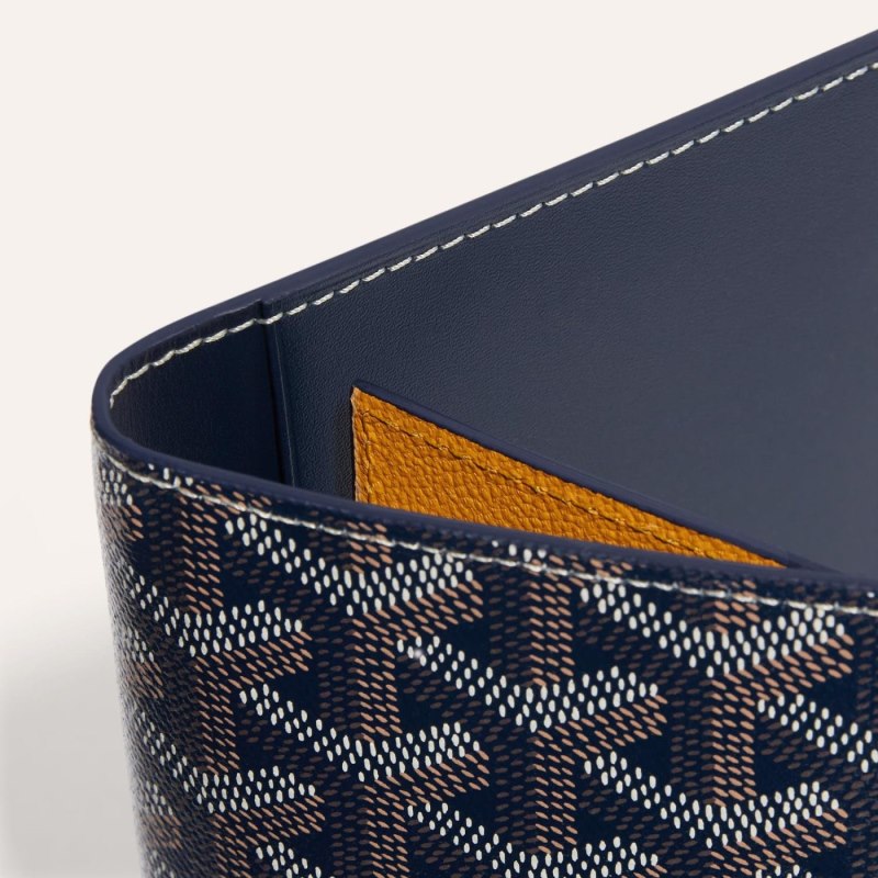 Goyard GRENELLE PASSPORT COVER Pasaport Sahibi Lacivert Mavi | GY-MZH4947