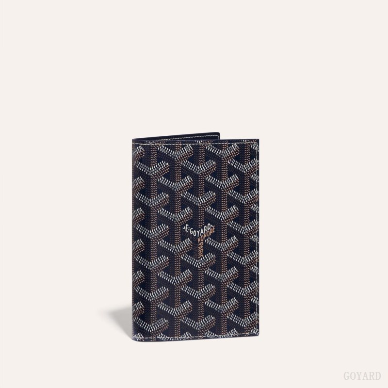 Goyard GRENELLE PASSPORT COVER Pasaport Sahibi Lacivert Mavi | GY-MZH4947