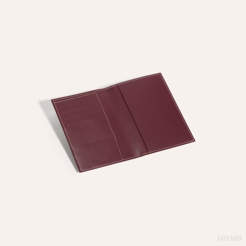 Goyard GRENELLE PASSPORT COVER Pasaport Sahibi Bordo | GY-BFU7504