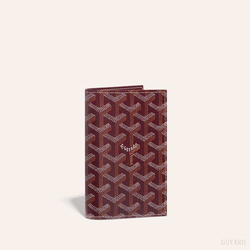 Goyard GRENELLE PASSPORT COVER Pasaport Sahibi Bordo | GY-BFU7504