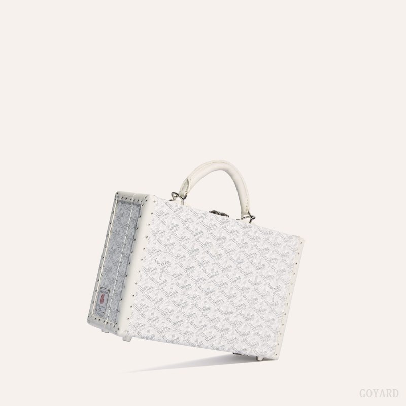 Goyard Grand Hôtel Trunk Bag Omuz Çantası Beyaz | GY-ETV2150