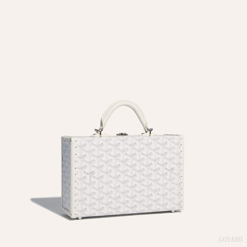 Goyard Grand Hôtel Trunk Bag Omuz Çantası Beyaz | GY-ETV2150