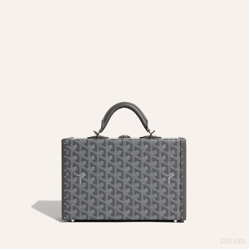Goyard Grand Hôtel Trunk Bag Omuz Çantası Gri | GY-SZV8739