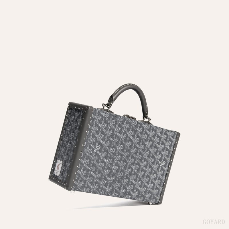 Goyard Grand Hôtel Trunk Bag Omuz Çantası Gri | GY-SZV8739