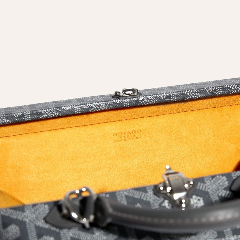 Goyard Grand Hôtel Trunk Bag Omuz Çantası Gri | GY-SZV8739
