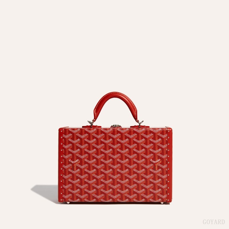 Goyard Grand Hôtel Trunk Bag Omuz Çantası Kırmızı | GY-ZPC0768