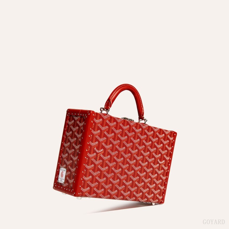 Goyard Grand Hôtel Trunk Bag Omuz Çantası Kırmızı | GY-ZPC0768