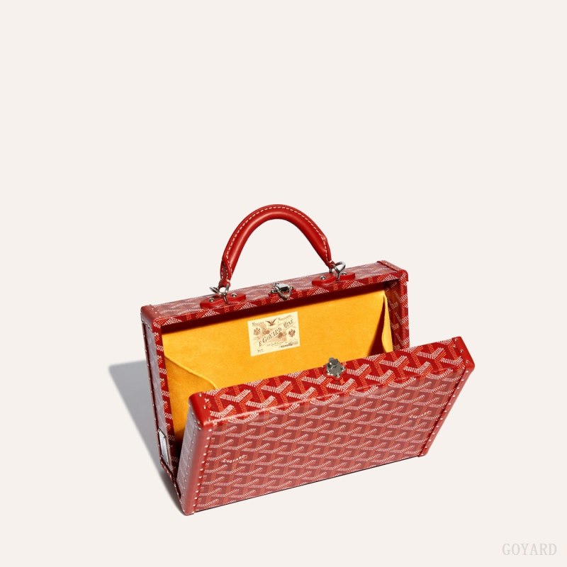 Goyard Grand Hôtel Trunk Bag Omuz Çantası Kırmızı | GY-ZPC0768