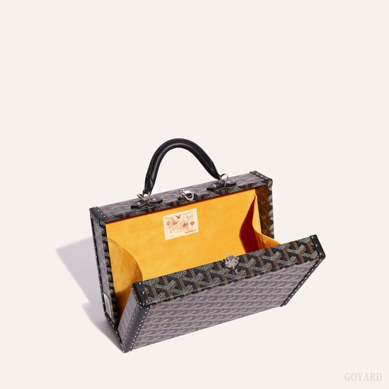 Goyard Grand Hôtel Trunk Bag Omuz Çantası Siyah | GY-NED3045