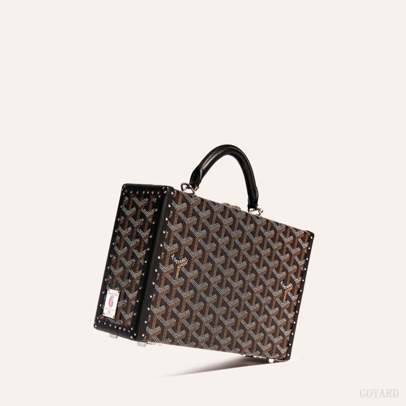 Goyard Grand Hôtel Trunk Bag Omuz Çantası Siyah | GY-NED3045