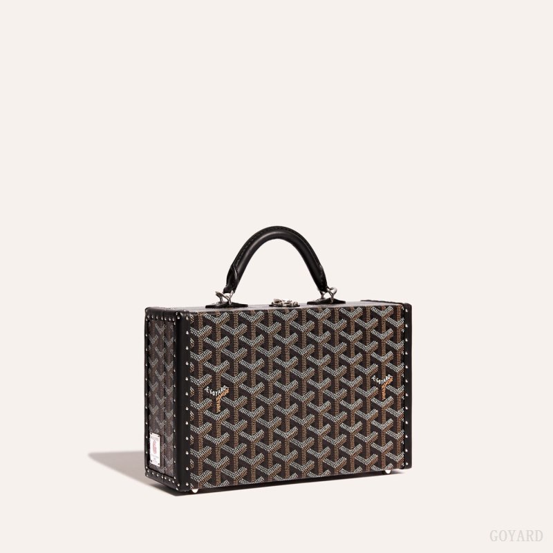 Goyard Grand Hôtel Trunk Bag Omuz Çantası Siyah | GY-NED3045