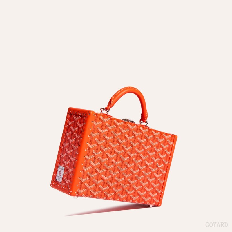 Goyard Grand Hôtel Trunk Bag Omuz Çantası Turuncu | GY-NZC4295