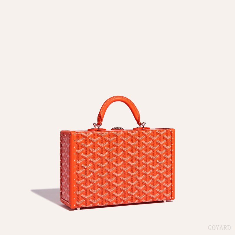 Goyard Grand Hôtel Trunk Bag Omuz Çantası Turuncu | GY-NZC4295