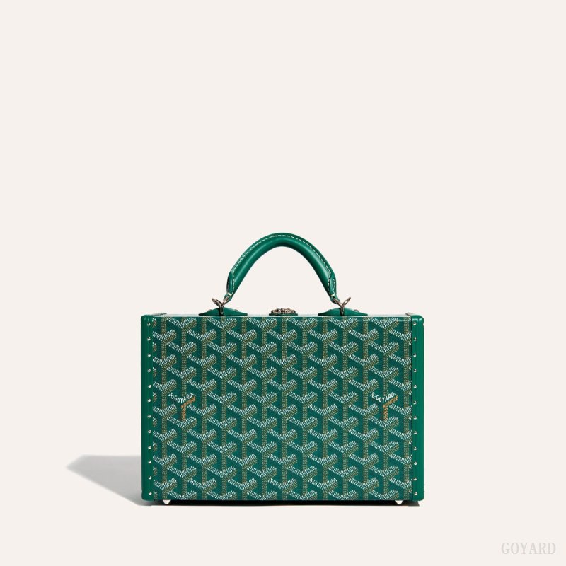 Goyard Grand Hôtel Trunk Bag Omuz Çantası Yeşil | GY-VAW7429
