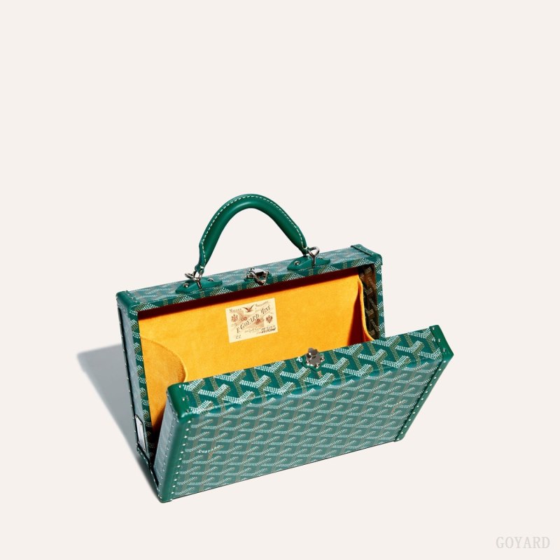 Goyard Grand Hôtel Trunk Bag Omuz Çantası Yeşil | GY-VAW7429