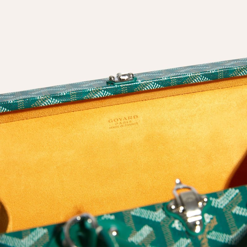 Goyard Grand Hôtel Trunk Bag Omuz Çantası Yeşil | GY-VAW7429