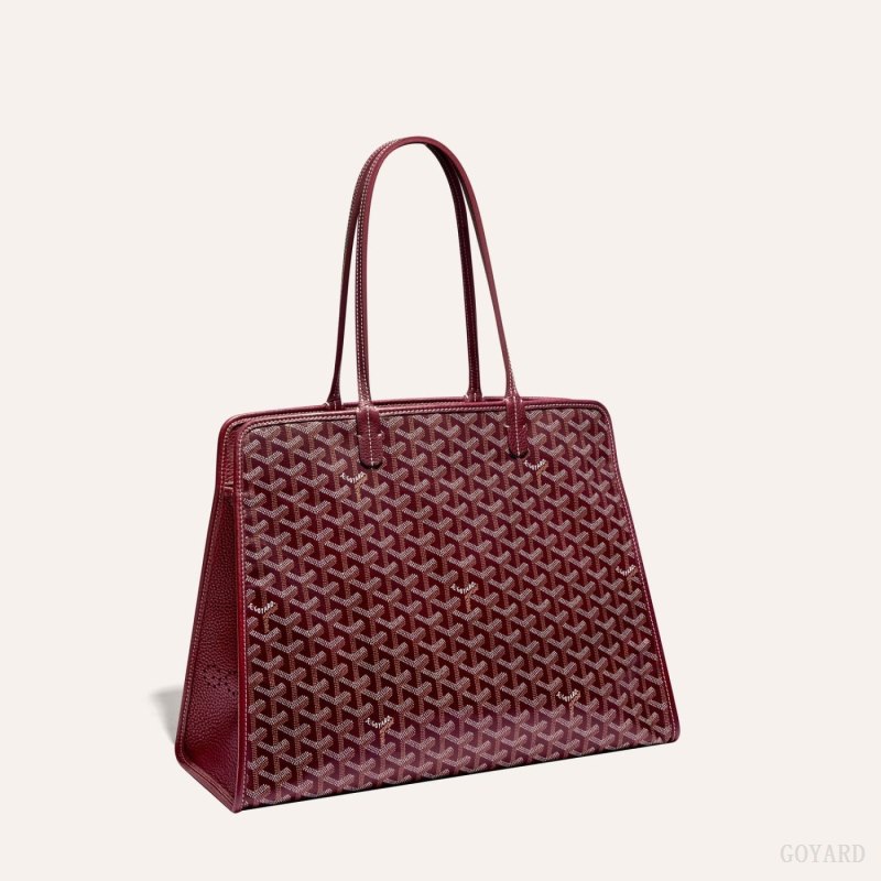 Goyard HARDY PM BAG Tote Çanta Bordo | GY-VWE4417