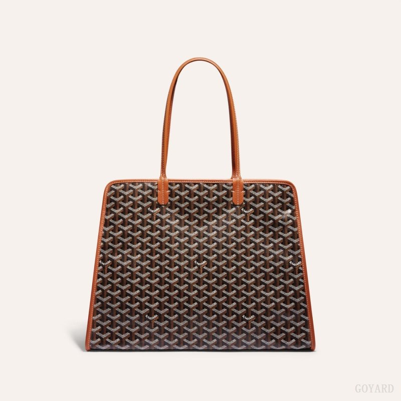 Goyard HARDY PM BAG Tote Çanta Siyah Kahverengi | GY-LYP5459