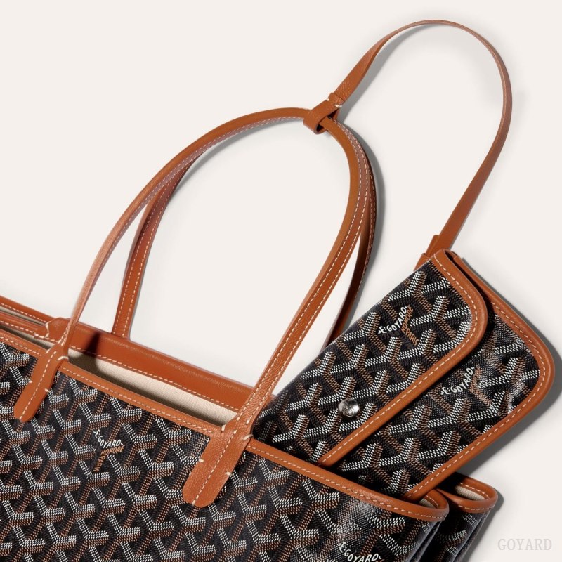 Goyard ISABELLE BAG El Çantası Siyah Kahverengi | GY-CSM6254