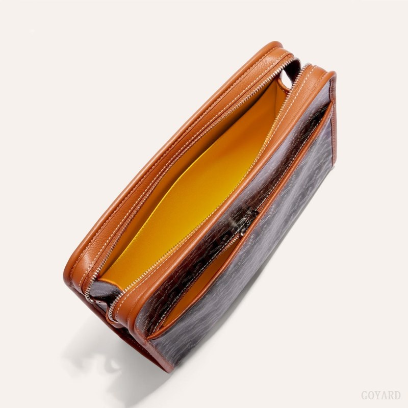 Goyard JOUVENCE GM TOILET BAG Aksesuar Siyah Kahverengi | GY-CZE4281