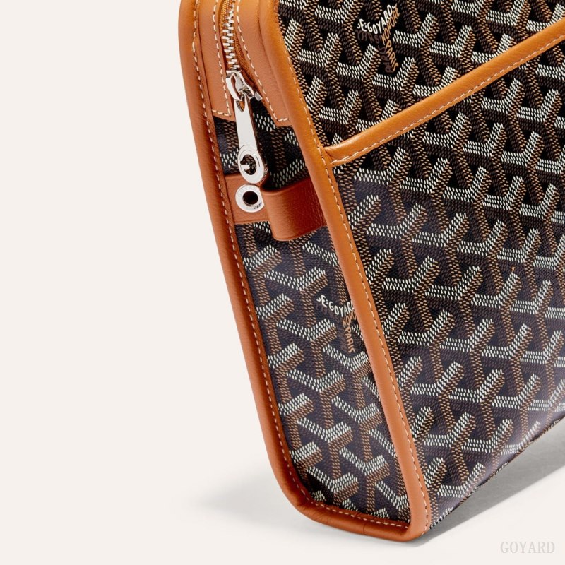 Goyard JOUVENCE GM TOILET BAG Aksesuar Siyah Kahverengi | GY-CZE4281