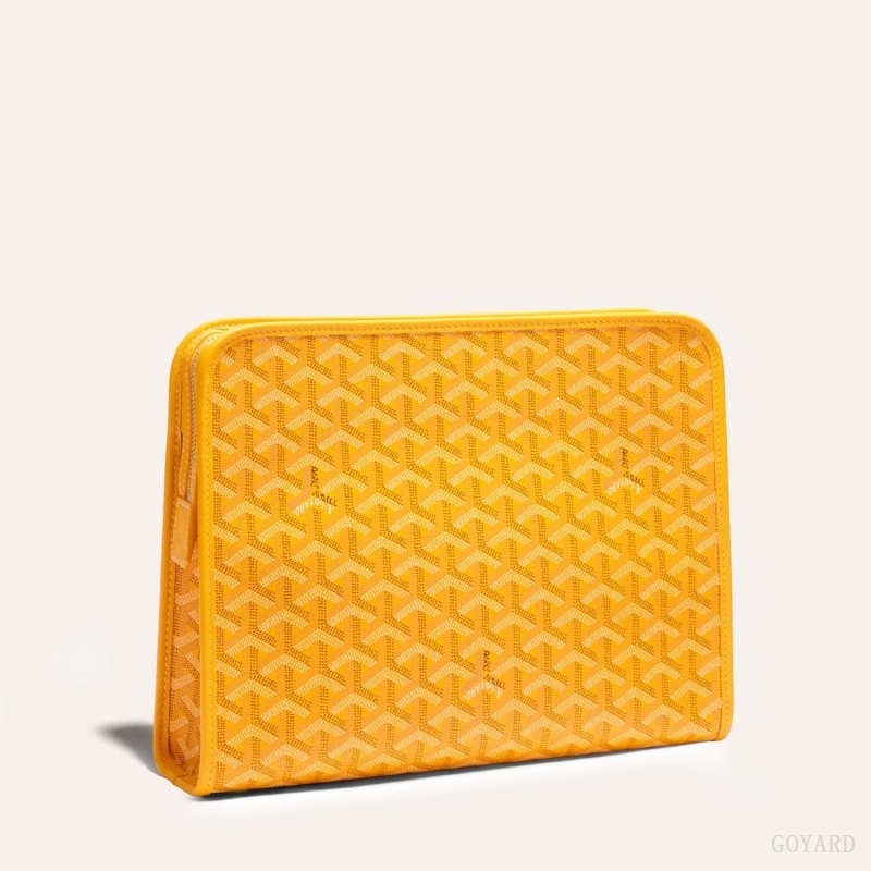Goyard JOUVENCE GM TOILET BAG Aksesuar Sarı | GY-ZED4808