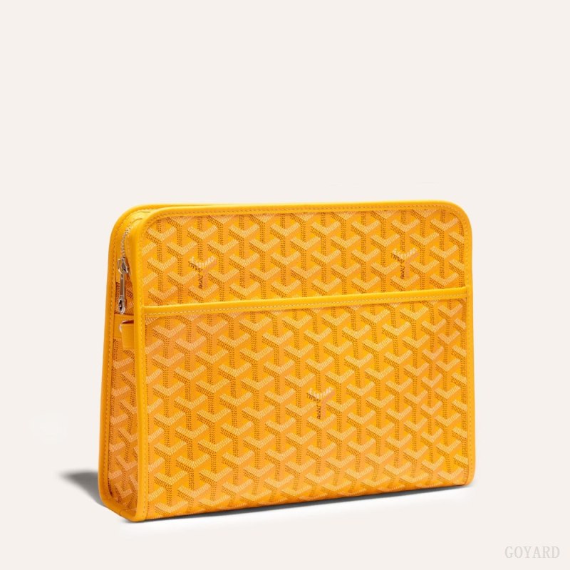 Goyard JOUVENCE GM TOILET BAG Aksesuar Sarı | GY-ZED4808