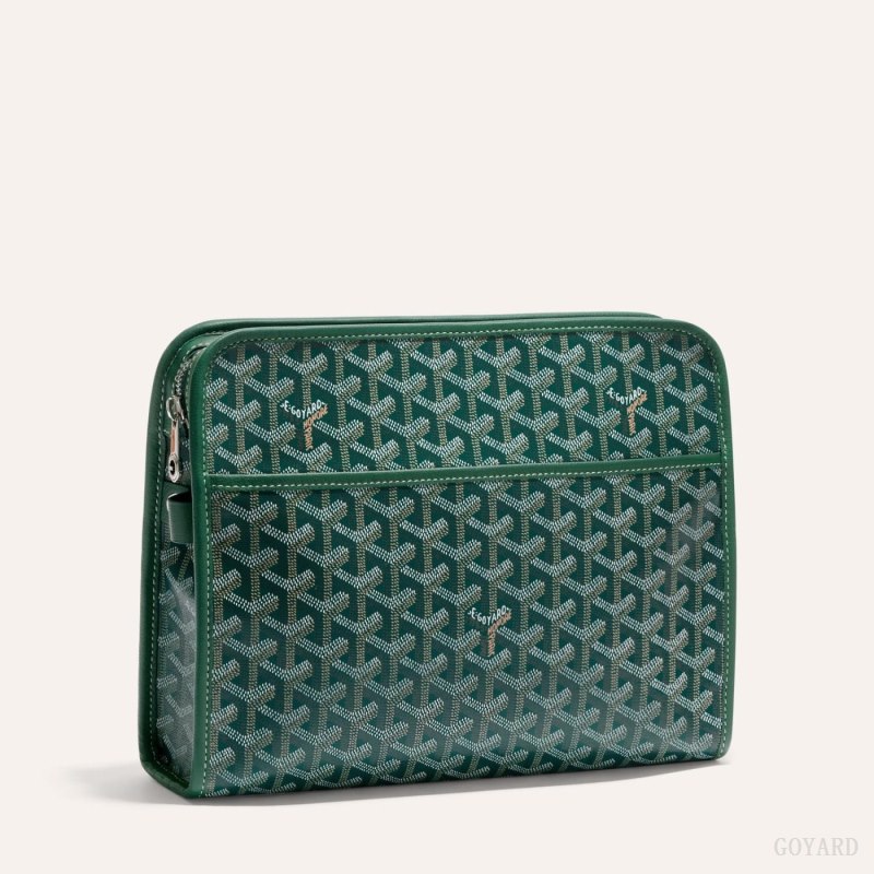 Goyard JOUVENCE GM TOILET BAG Aksesuar Yeşil | GY-PWC7215
