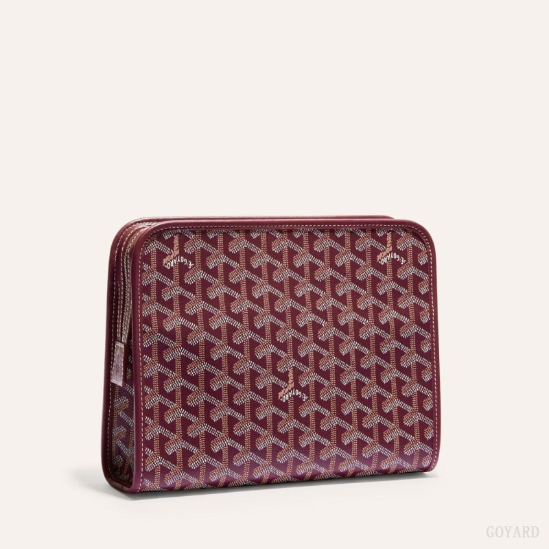 Goyard JOUVENCE MM TOILET BAG Aksesuar Bordo | GY-HPJ7250