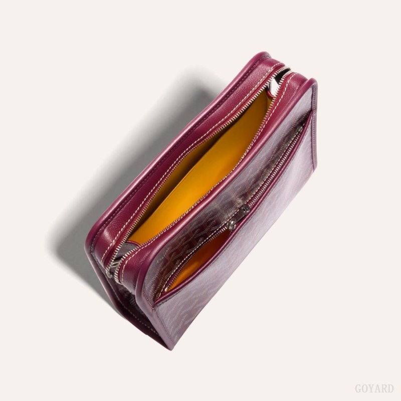 Goyard JOUVENCE MM TOILET BAG Aksesuar Bordo | GY-HPJ7250
